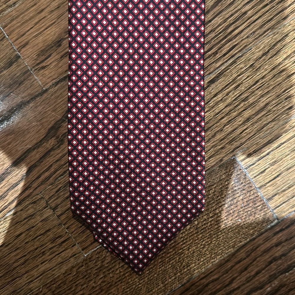 DAMIANO PRESTA Men’s Red Silk Tie